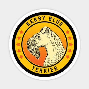 Kerry Blue Terrier Dog Portrait Magnet